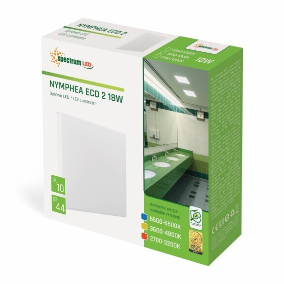 SLI031021NW PLAFON CUADRADO 18W BLANCO 4000K IP44