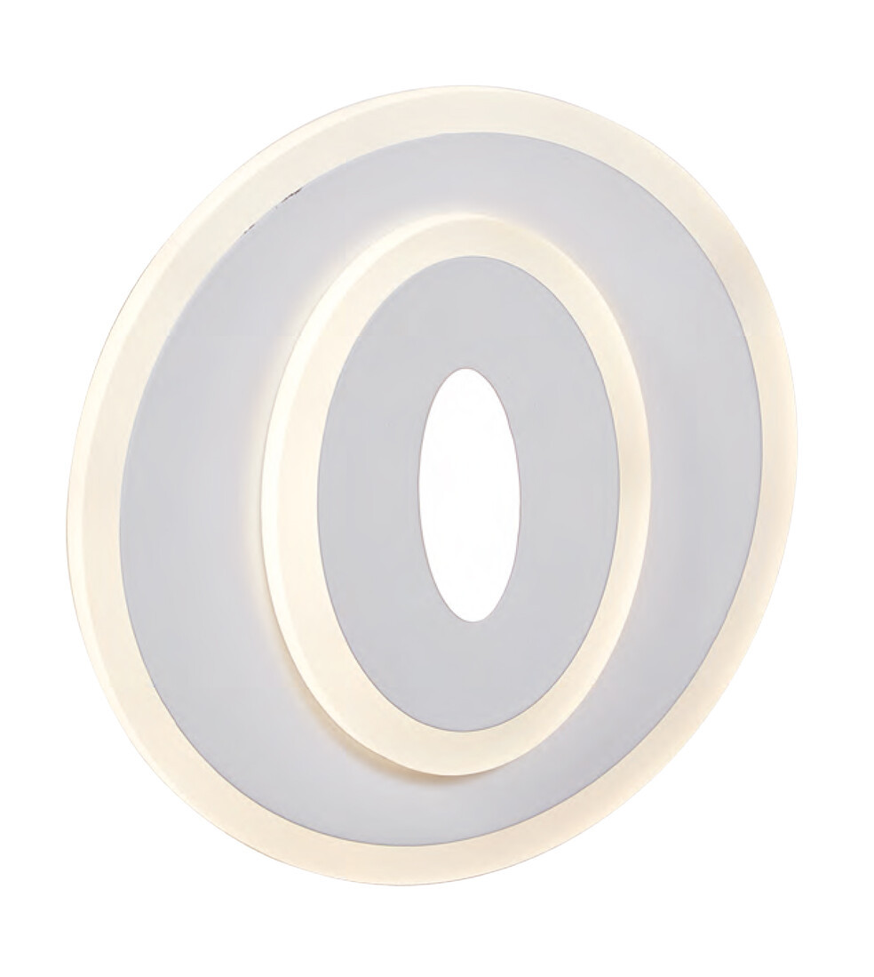 6016 PLAFONNIER LED ROND 29W REG METAL BLANC