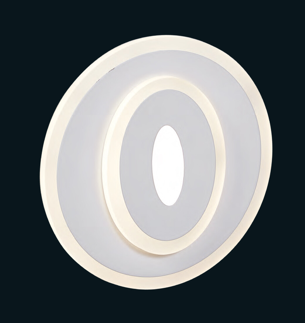 6016 PLAFONNIER LED ROND 29W REG METAL BLANC