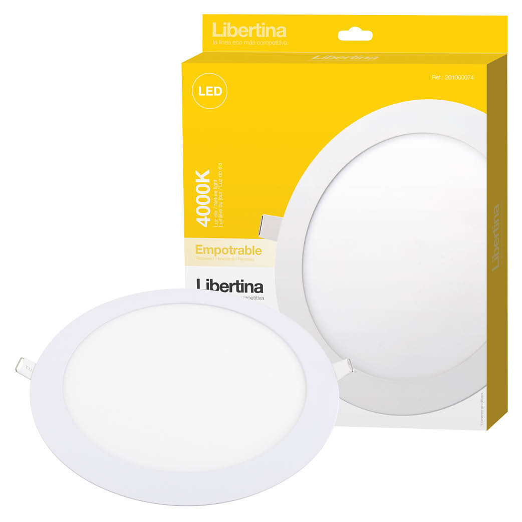 201000074 DOWNLIGHT EMPOTRABLE LED REDONDO 18W 4000K 1342Lm LIBERTINA GSC