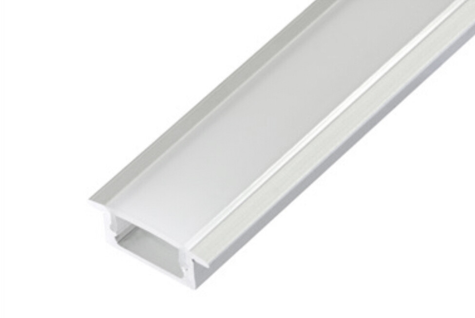 54123 2m PERFIL ALUM EMPOTRAR 12,5mm SIN DIFUSOR
