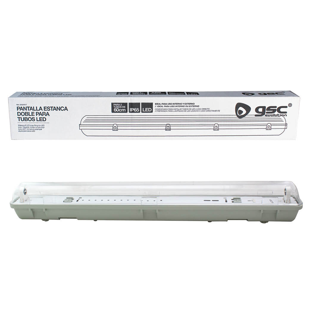 203200016 PANTALLA ESTANCA PARA TUBO LED T8 150cm GSC