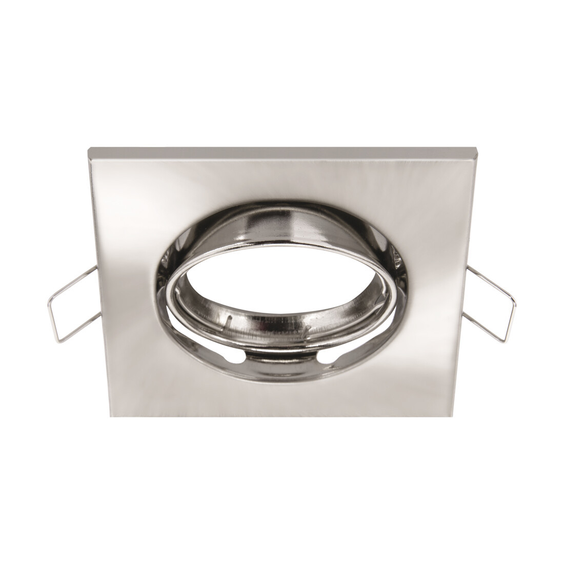 03978 ARO CUADRADO BASCULANTE EMPOTRABLE GU10 50W IP20 Ø88 CROMADO BONO STRÜHM