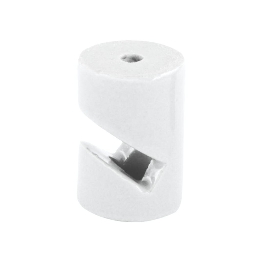 1400429 5UD SUJETACABLES EN V DE PORCELANA BLANCO 30x20mm ELECTROBILSA