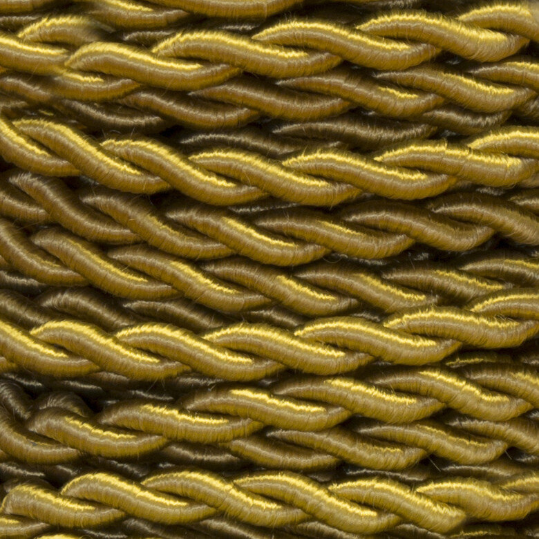 25 METROS CABLE TRENZADO SEDA 2x0,75 DORADO (45)
