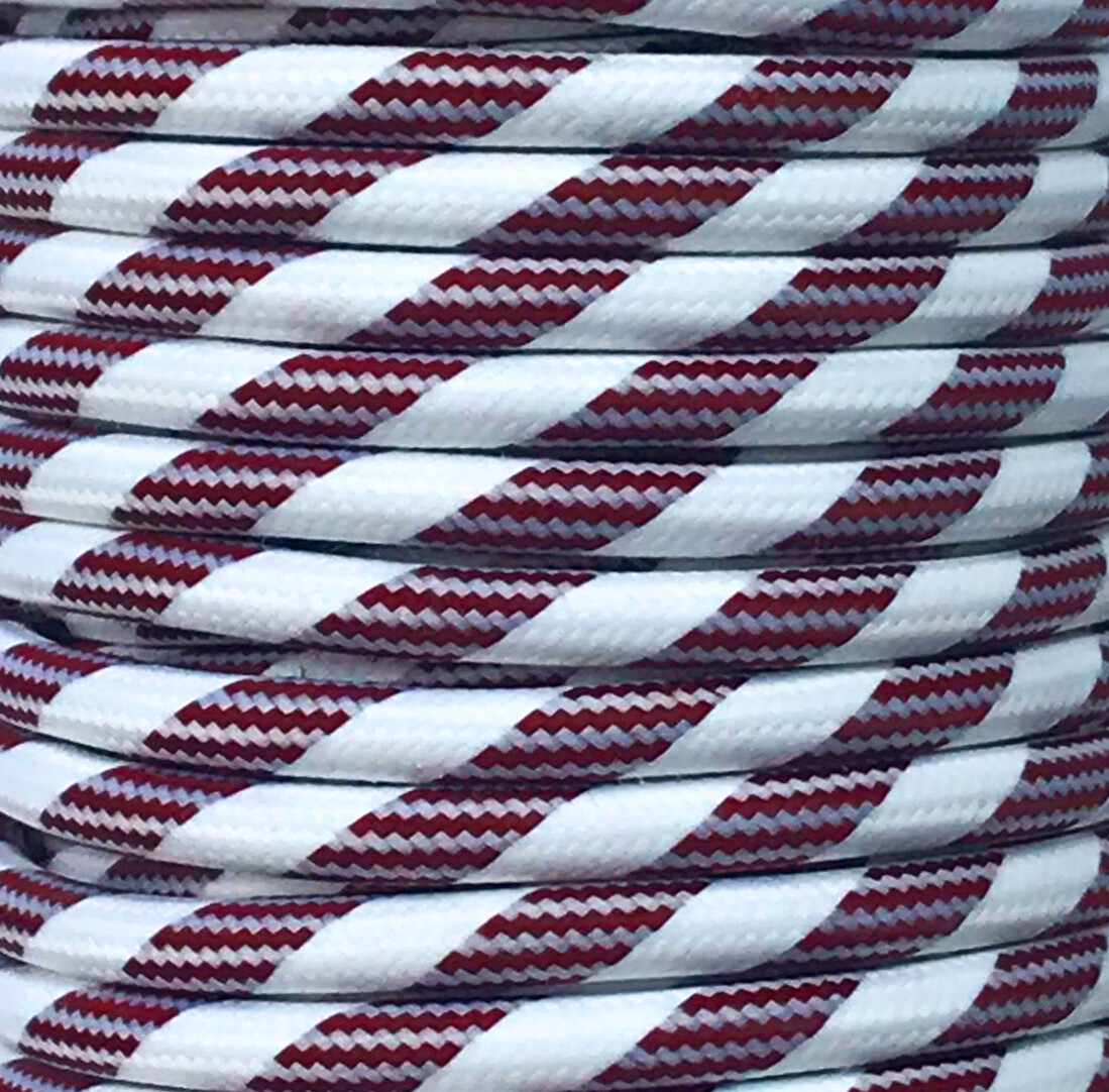 CIR62CTS26/M01 25 MTS CÂBLE TEXTILE PLAQUE MARRON