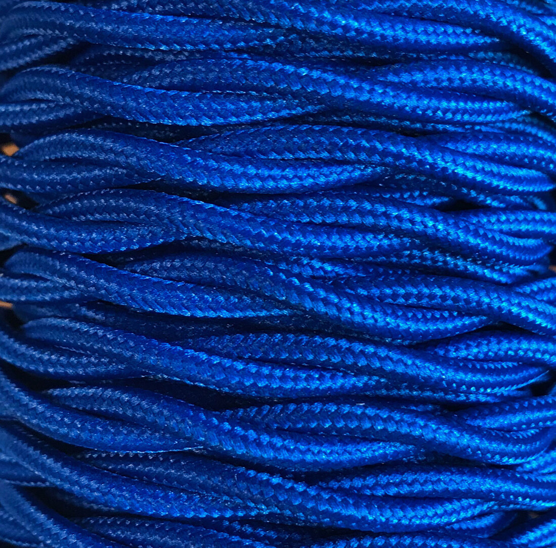 CABEXT2P05 15m BLUE BRAIDE TEXTILE CABLE