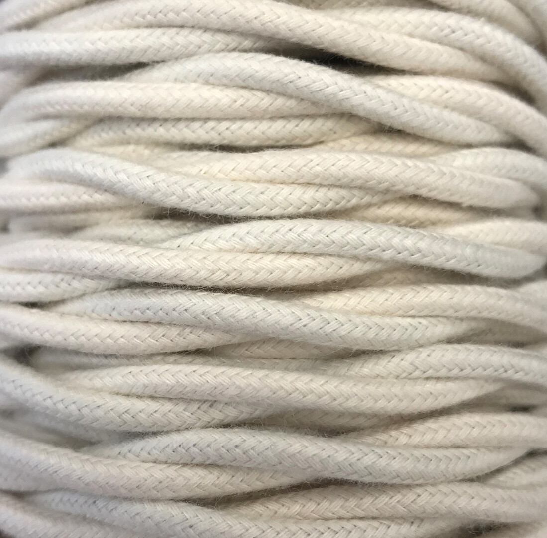 CABEXT2TA01 5m CABLE TEXTIL TRENZADO LINO