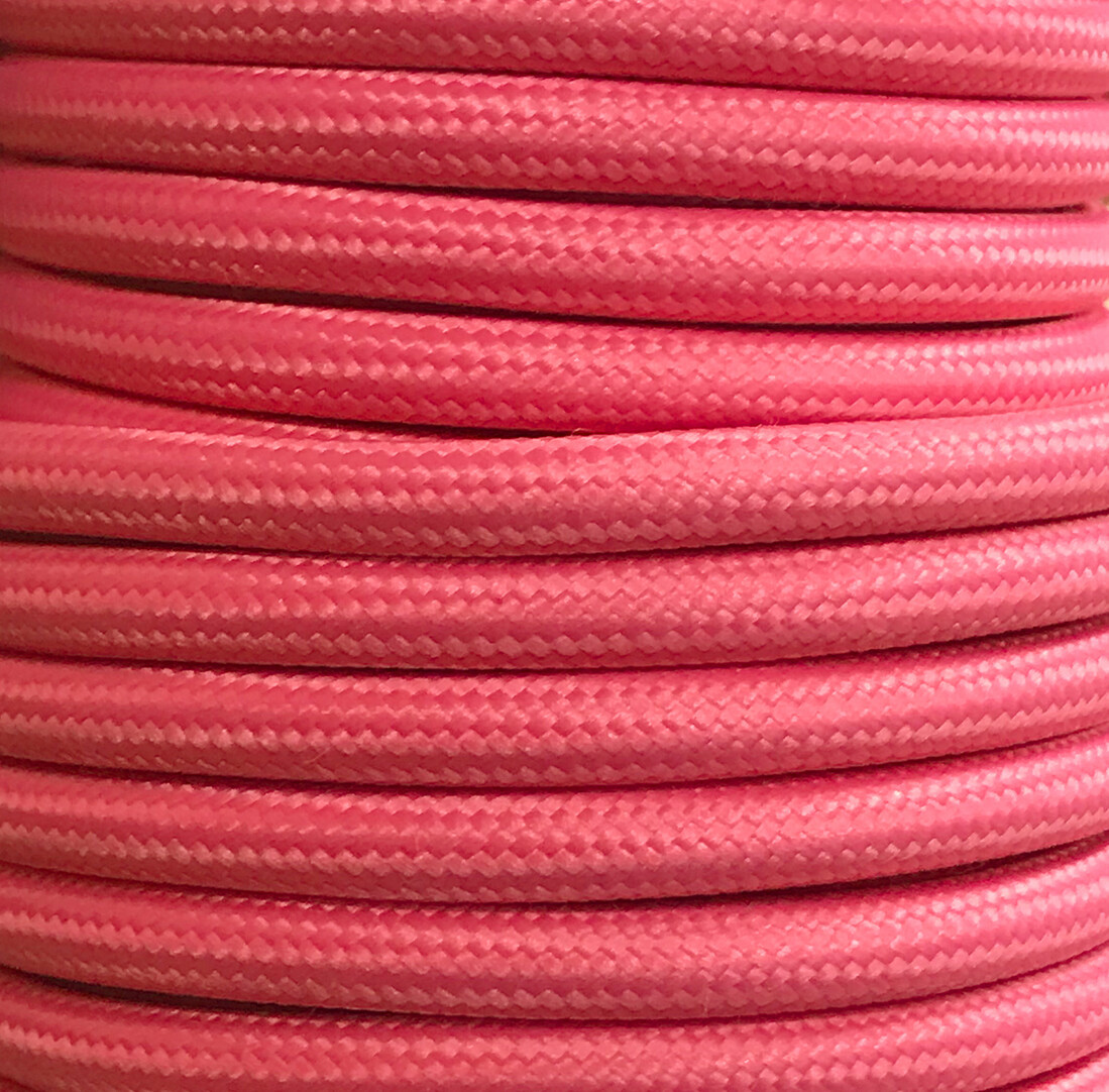 CIR62CM36 15 MTS CABLE TEXTIL LISO ROSA MATE