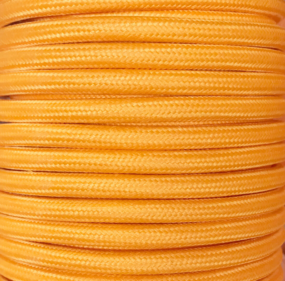 CIR62CM33 15 MTS CABLE TEXTIL LISO NARANJA CLARO M
