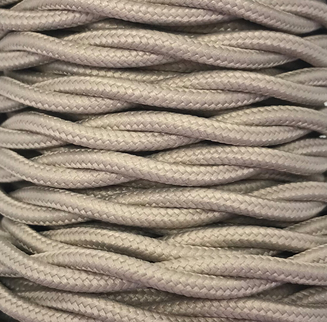 CABEXT2P02 5m SAND BRAIDE TEXTILE CABLE