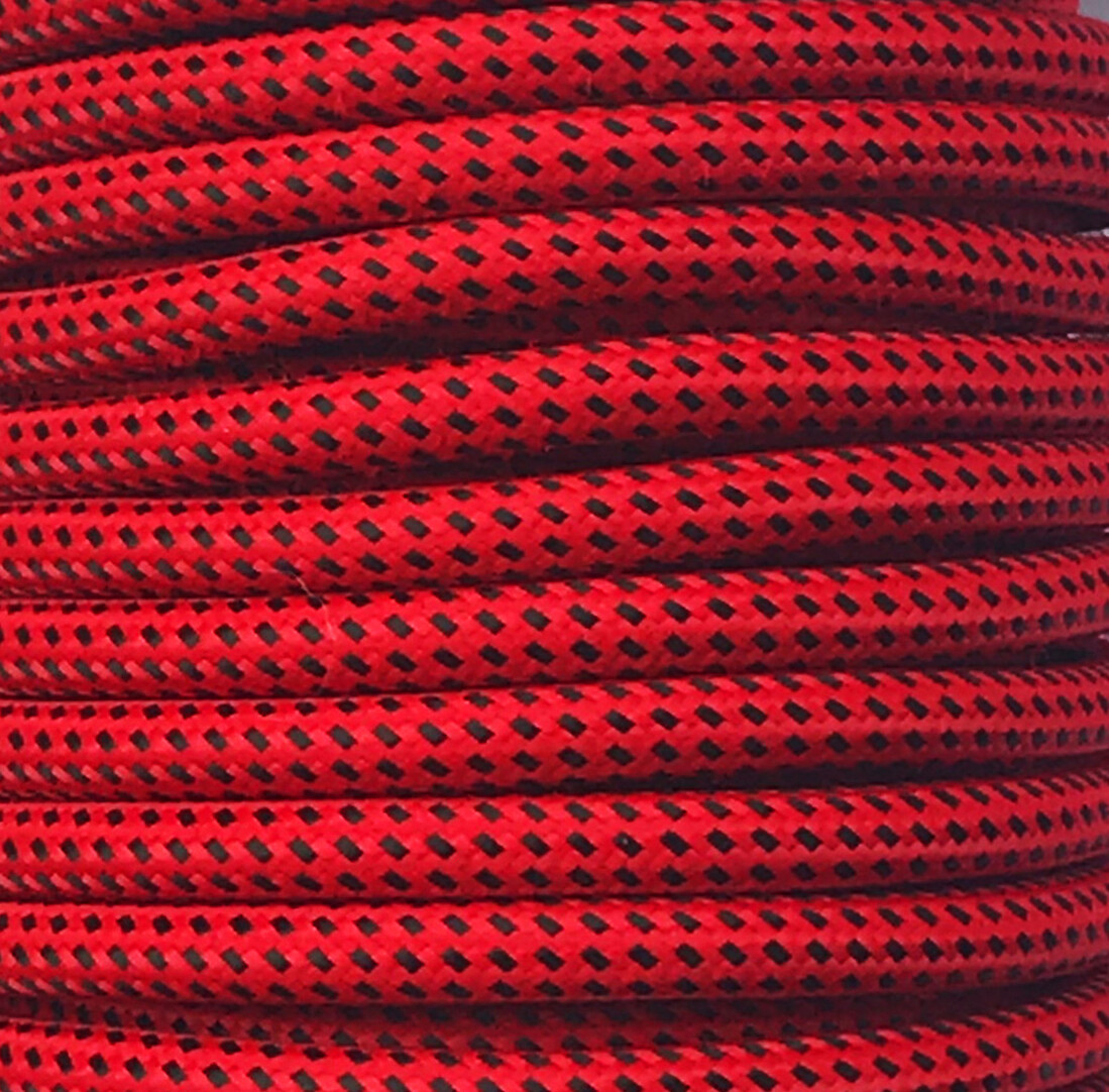 CIR62CTS25/56 25 MTS CABLE TEXTIL DUERO ROJO/NEGRO
