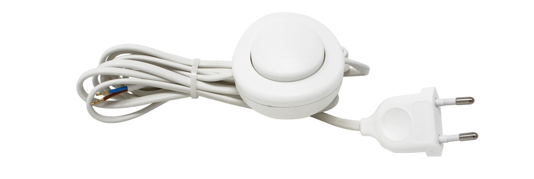 H038056 3m CONEXION CON INTERRUPTOR DE PIE BLANCA KOALA