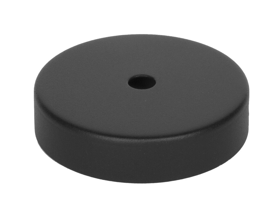 N296N DECORATIVE BLACK METALLIC FLOWER 80X15mm