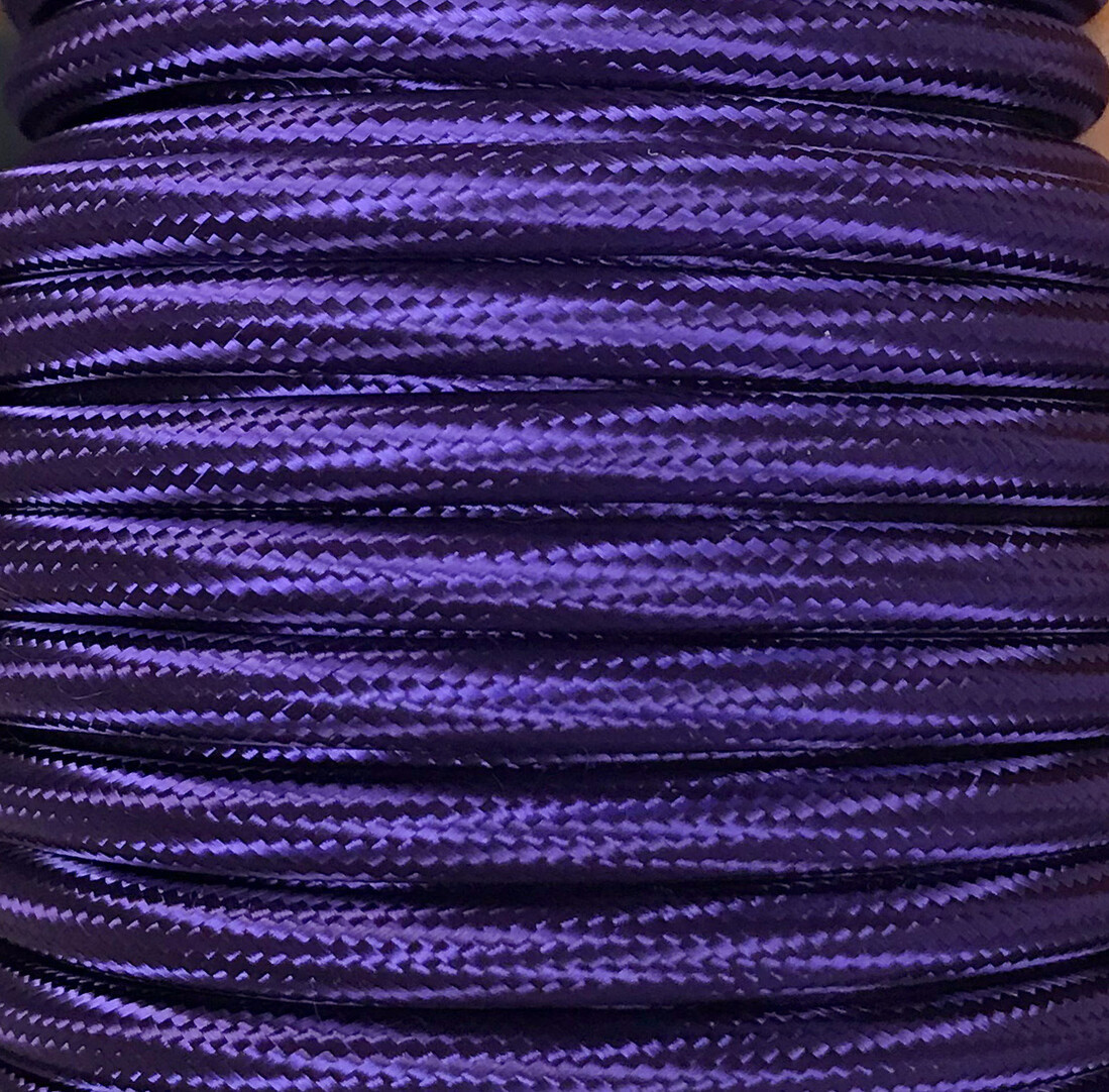 CIR62CTS65 15 MTS CÂBLE TEXTILE VIOLET BRILLANT