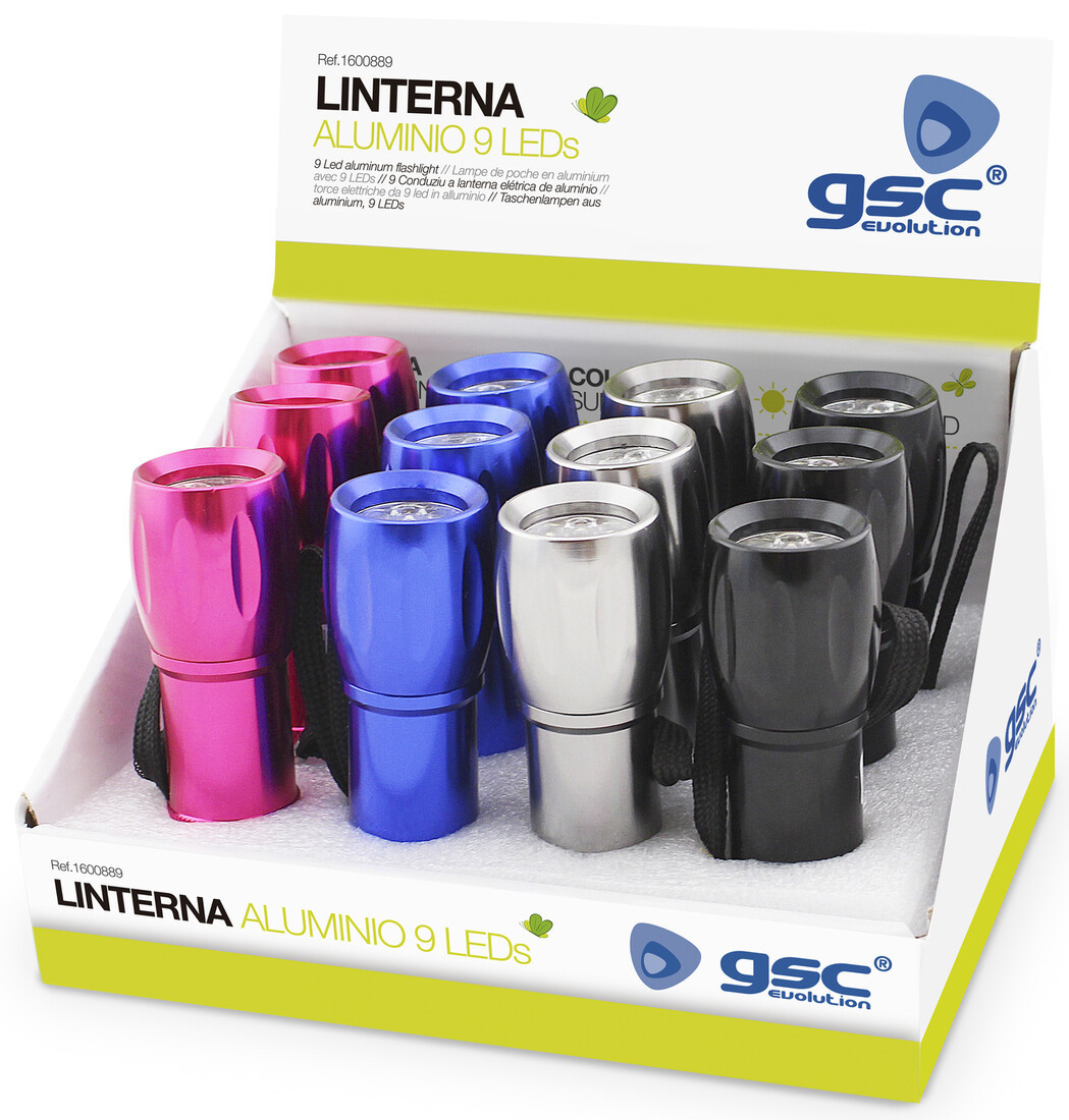 1600889 EXPOSITOR 12 LINTERNAS 9 LED