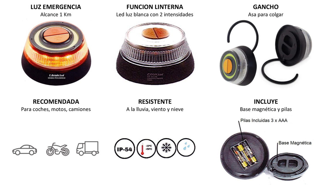 1801490 BALIZA SEÑALIZACION EMERGENCIA V16 F-BRIGHT