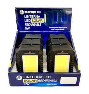 60.497 LINTERNA LED RECARGABLE DOBLE PLACA 5W DH