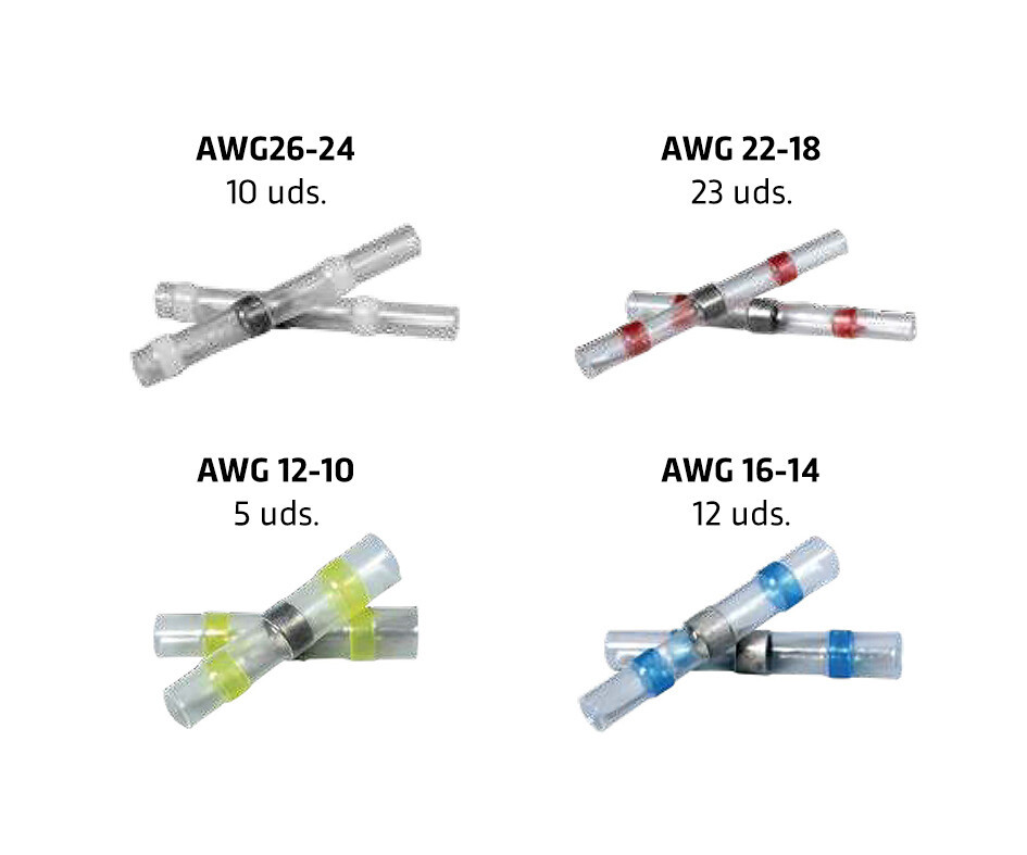 10.932 50u ESTUCHE TUBOS DE EMPALME AISLANTES ELECTRO DH