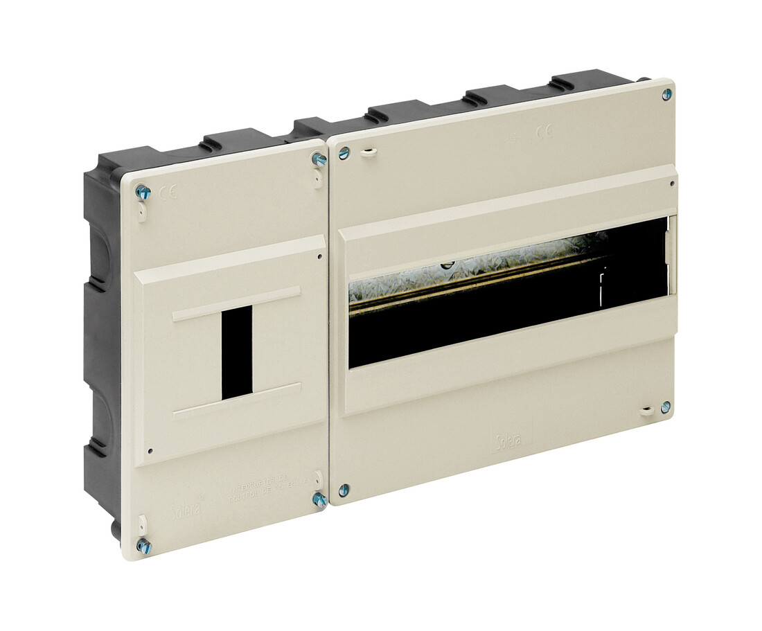 CAJA EMPOTRAR ICP HASTA 12 ELEMENTOS MARFIL