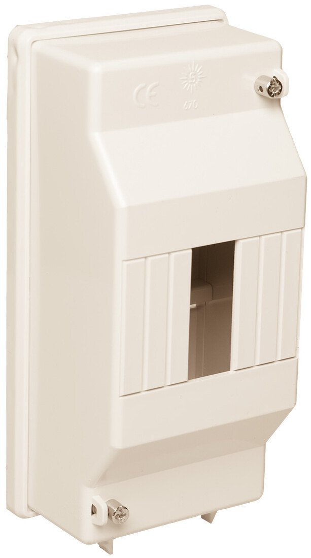 670 CAJA DISTRIBUCION 1 A 4 ELEMENTOS MARFIL SOLERA