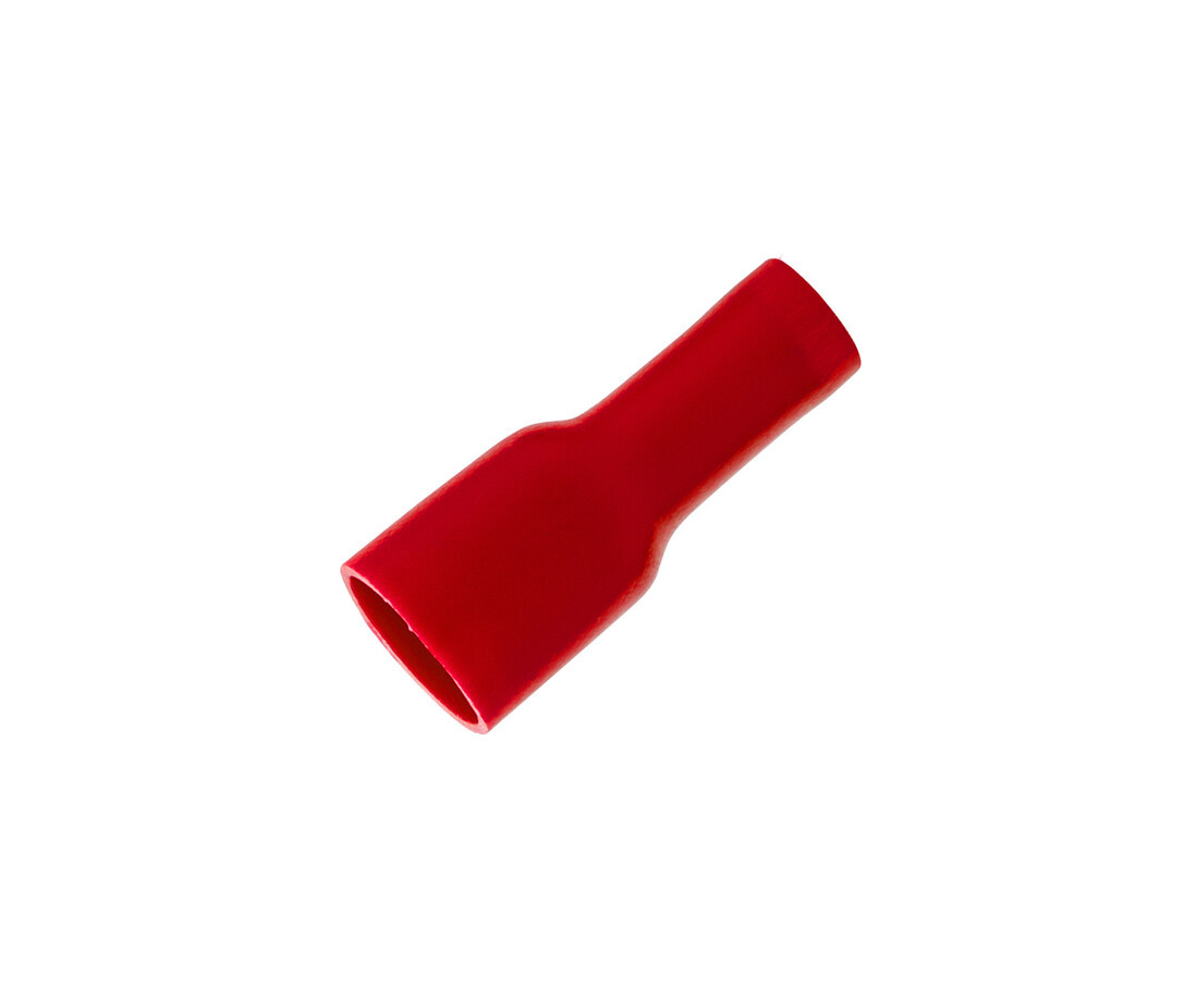 RTFRE 100ud TERMINAL HEMBRA ROJO 21,5 mm. P/MACHO 6,3 x 0,8 COPAIN