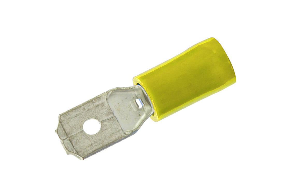 RTLFY 100ud TERMINAL LENGUETA AISLADA AMARILLO P/HEMBRA 6,3x0,8 COPAIN