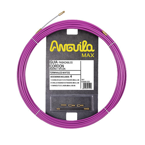 65040012 12m CORDON ACERO RECUBIERTO NYLON ANGUILA MAX