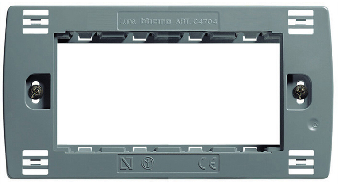 C4704 SOPORTE RECTANGULAR 4 MODULOS LUNA