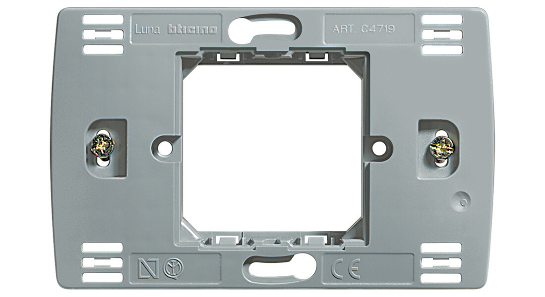 C4719 SOPORTE RECTANGULAR 2 MODULOS LUNA