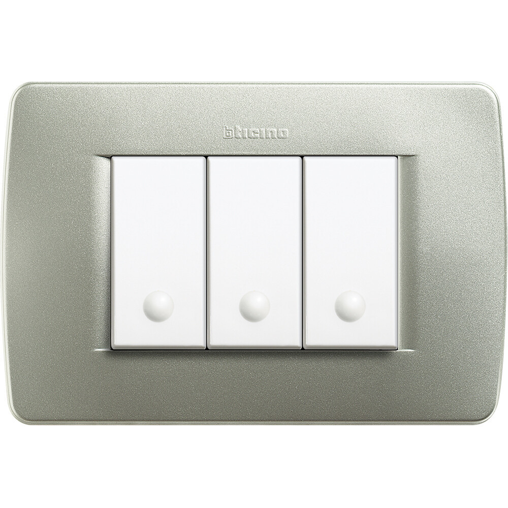 C4803VM-PLACA 3MOD. VERDE METALIZADO