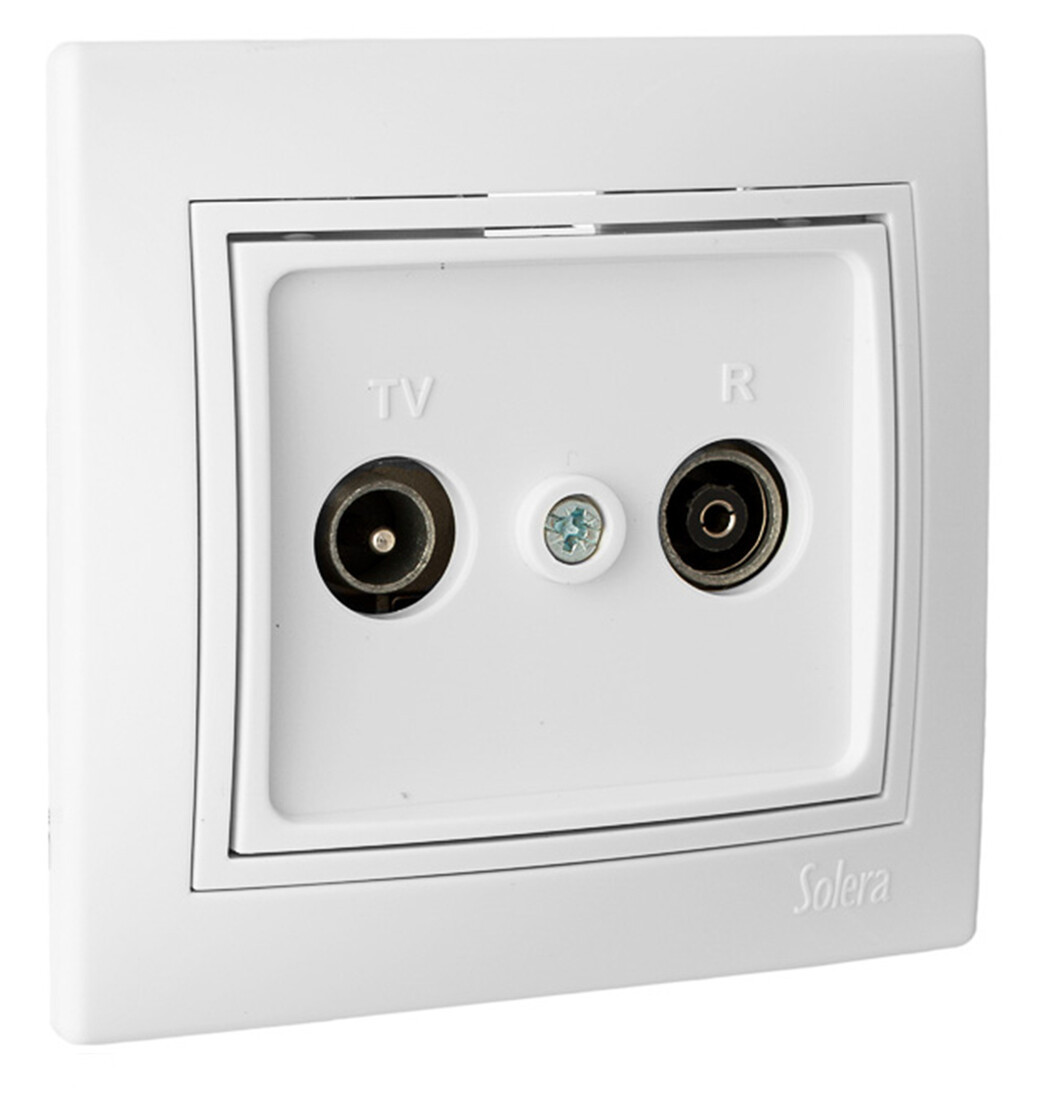 ERP46U TOMA INTERMEDIA TV-RADIO BLANCA SERIE EUROPA SOLERA