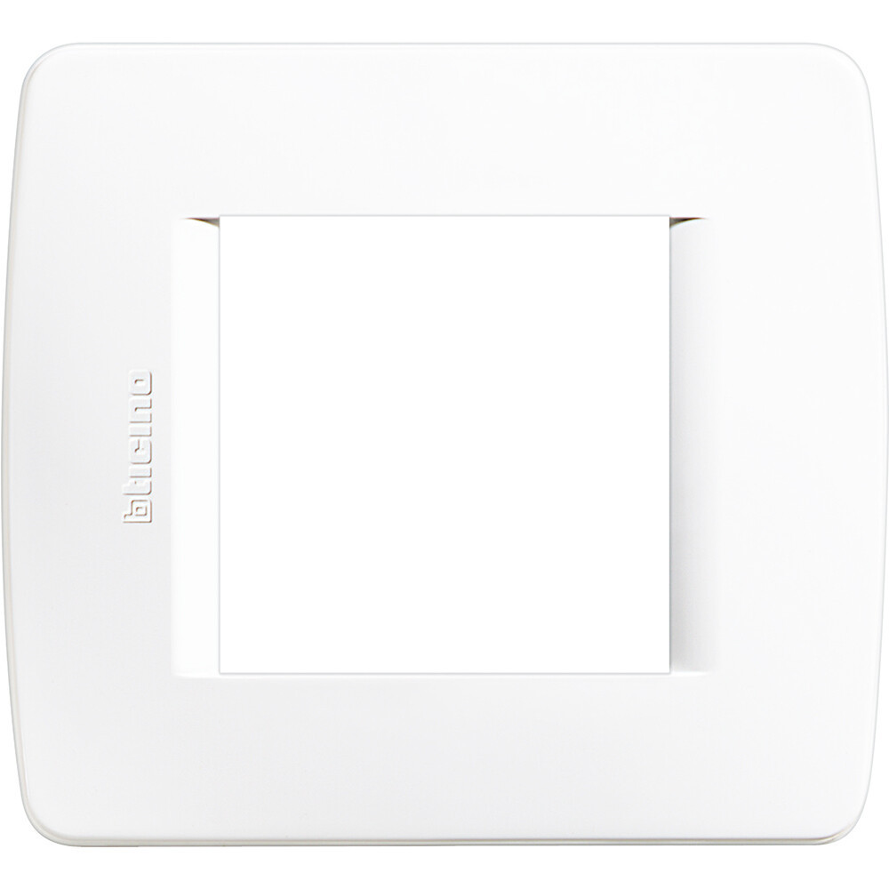 C4802BN PLACA PARA CAJA 2 MODULOS BLANCO LUNA