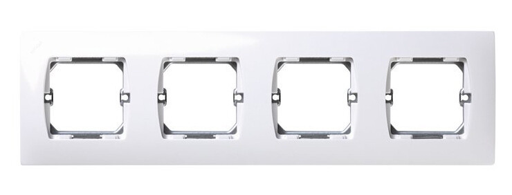 27640-65 PLACA 4 MODULOS ANCHOS BLANCA