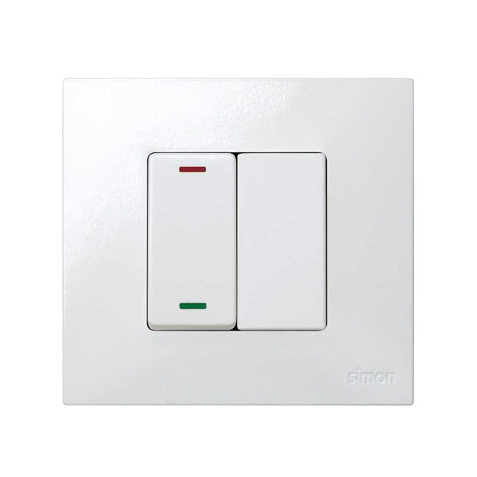 27800-34 -PLACA CIEGA SIMON NIEVE BL.