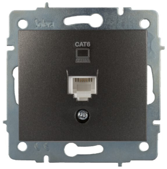 ERP88NG TOMA DE DATOS RJ45 CAT6 GRAFITO SERIE EUROPA SOLERA