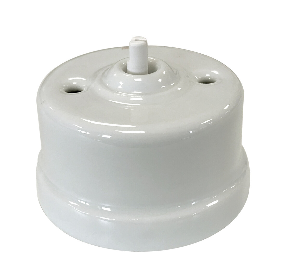 30-308-17-1 CONMUTADOR PORCELANA BLANCA SIN LAZO