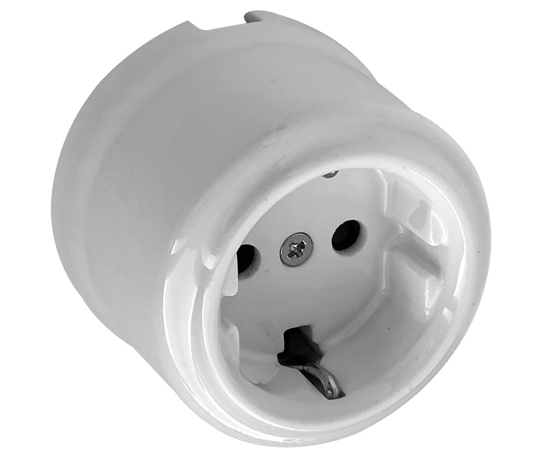 2902021 BASE DE SUPERFICIE REDONDA PORCELANA BLANCA F-BRIGHT