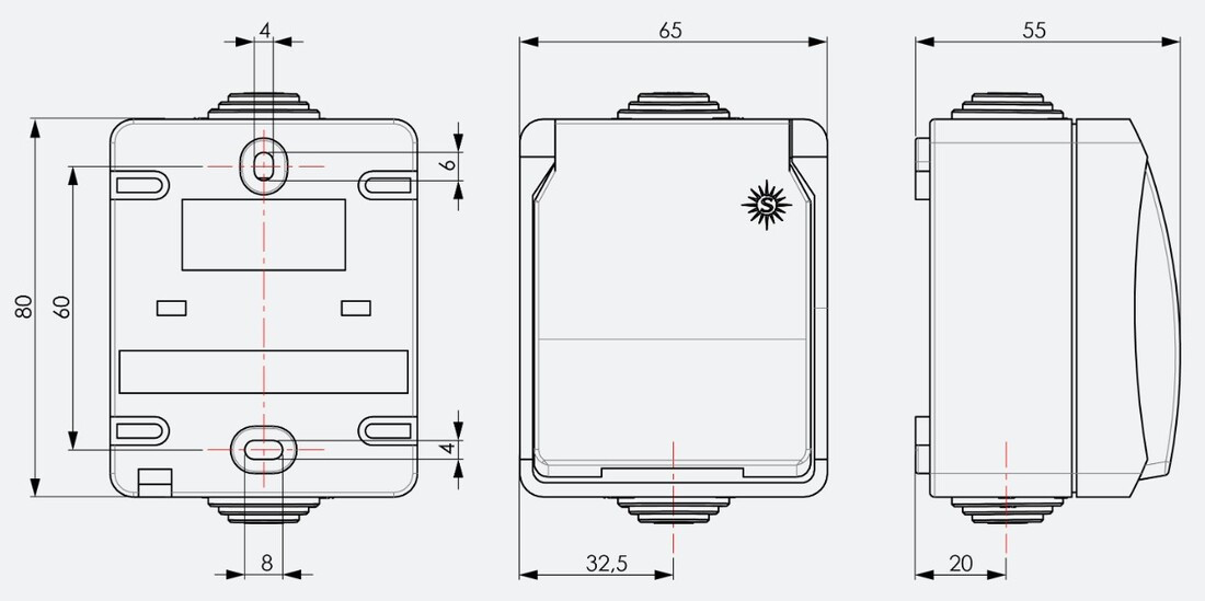 3360 BASE FIJA ESTANCA IP44 SOLERA