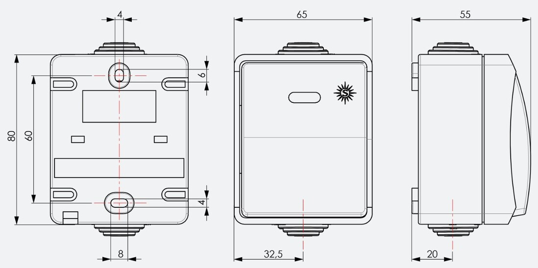 3303IL CONMUTADOR/INTERRUPTOR ESTANCO LUMINOSO IP54 SOLERA
