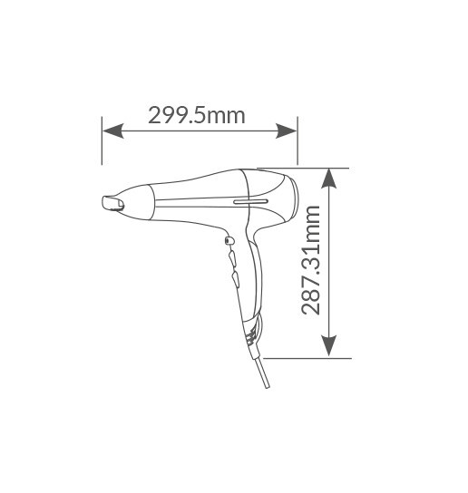 400070001 SECADOR TOURMALINE 2 VELOCIDADES 2200W GSC