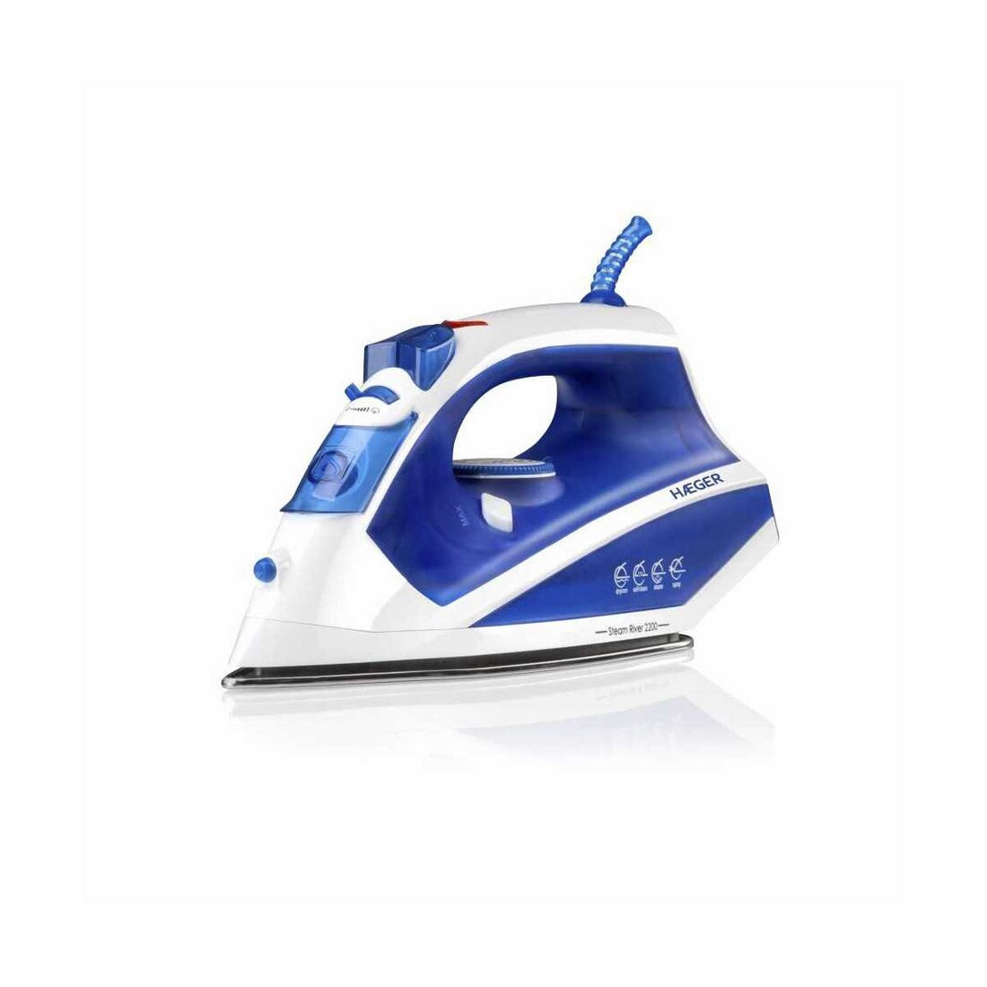 SI-220.009B PLANCHA DE VAPOR INOX 2200W STEAM RIVER HAEGER