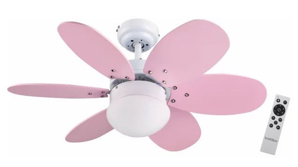 BASTILIPO ventilador con luz ALGARVE 75 cm con mando a distancia