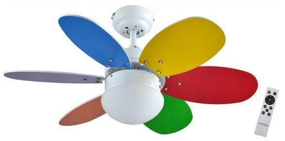 BASTILIPO ventilador con luz ALGARVE 75 cm con mando a distancia