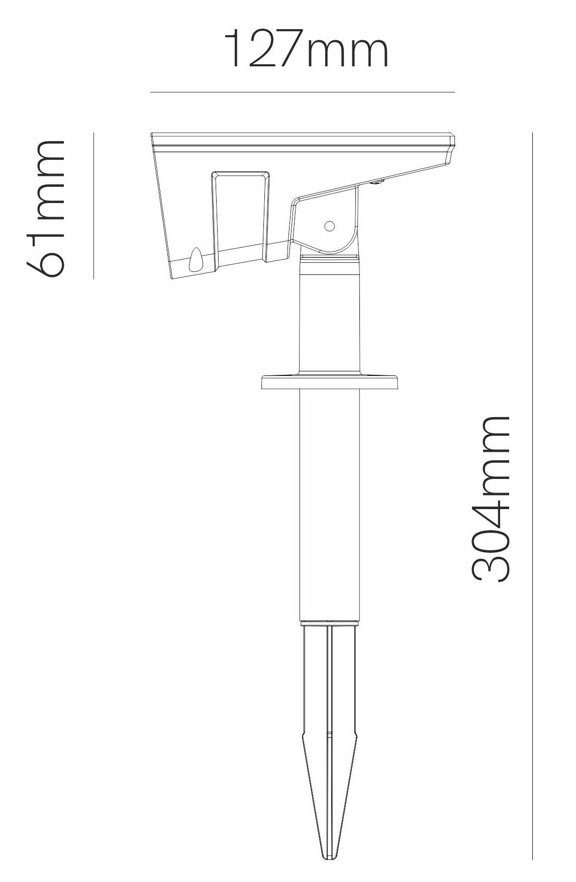 BENEITO FAURE estaca solar LED GAM para jardines 0.7W dos tipos de luz