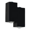 Aplique aluminio LED 4W IP65 color negro