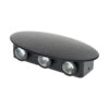 Aplique aluminio LED 6W IP65 color negro