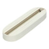 Base carril superficie grande color blanco