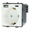 Base enchufe schuko 16A USB A+C
