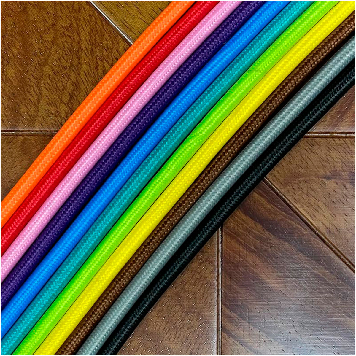 Cable eléctrico textil "vintage"